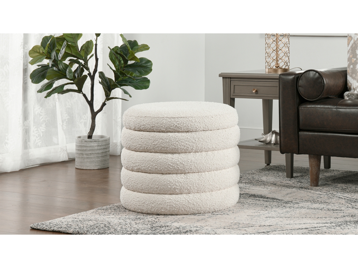 Ashley furniture round ottoman discount