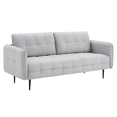 Modway Cameron Tufted Sofa, Light Gray, large