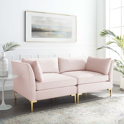 Modway Ardent Loveseat, Pink, rollover