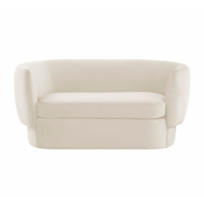 TOV Furniture Isabella Loveseat, Cream, large