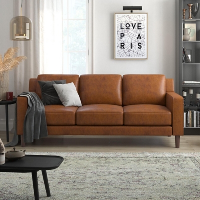 Atwater Living Janelle Faux Leather Sofa | Ashley