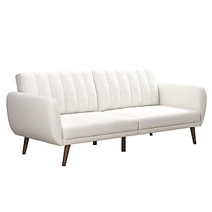 Atwater Living Brittany Futon, White, large