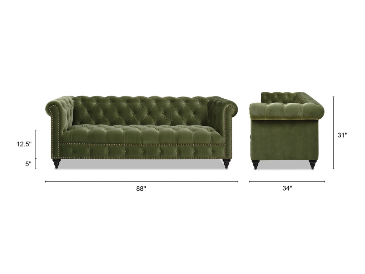 Jennifer Taylor home Alto Chesterfield Sofa