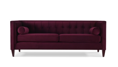 Jennifer Taylor home Jack Sofa, Burgundy, large
