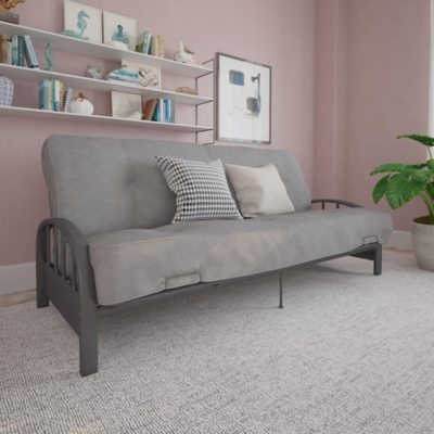 Atwater Living Alex Futon Frame, Gunmetal Grey, Gray, rollover