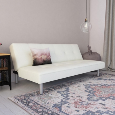 Dhp Chloe Futon Sofa Bed White Ashley