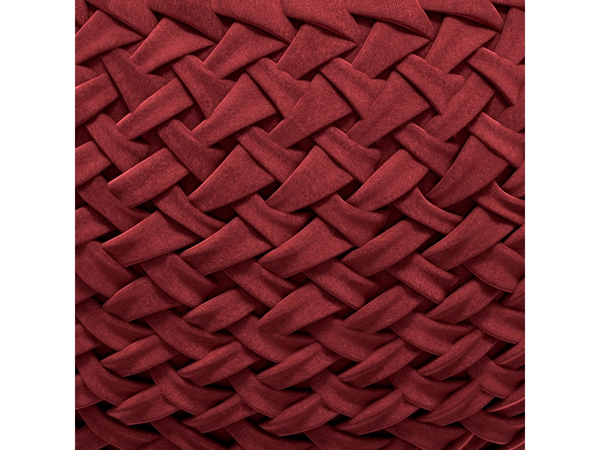 Simpli Home Grafton Pouf, Maroon, large