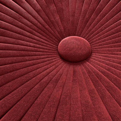 Simpli Home Grafton Pouf, Maroon, large