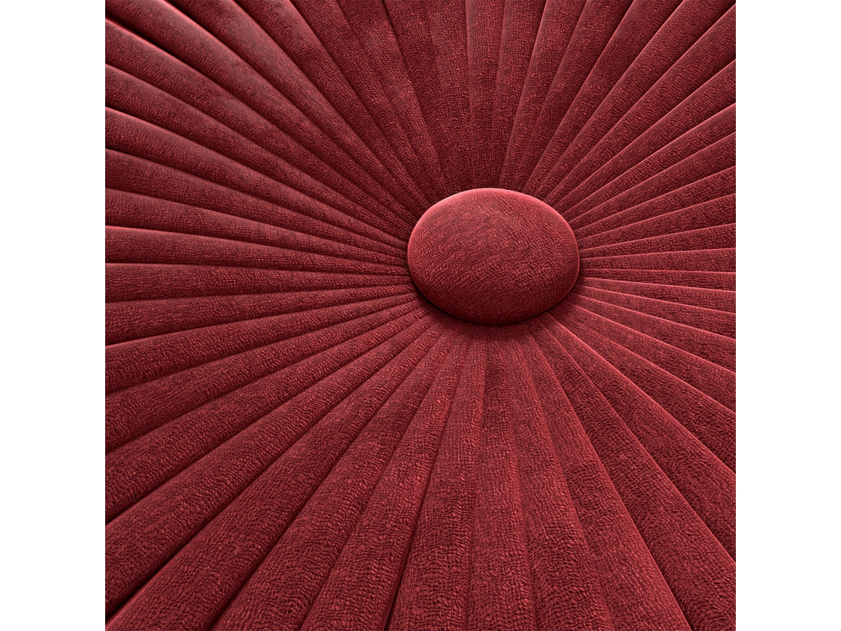 Simpli Home Grafton Pouf, Maroon, large