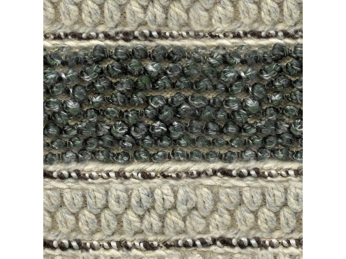 Simpli Home Grady Pouf, Green/Natural, large