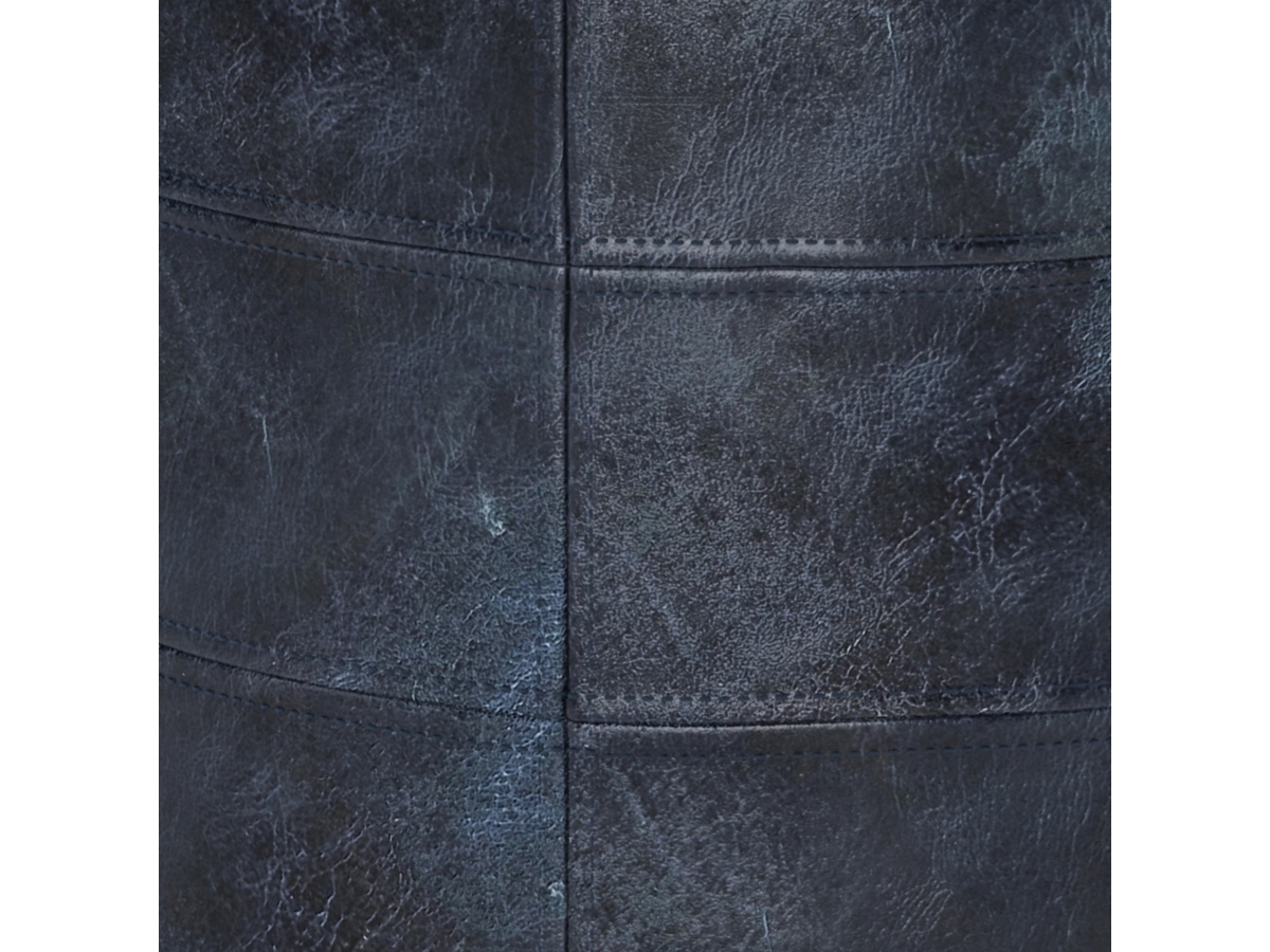 Simpli Home Connor Pouf, Navy Blue, large