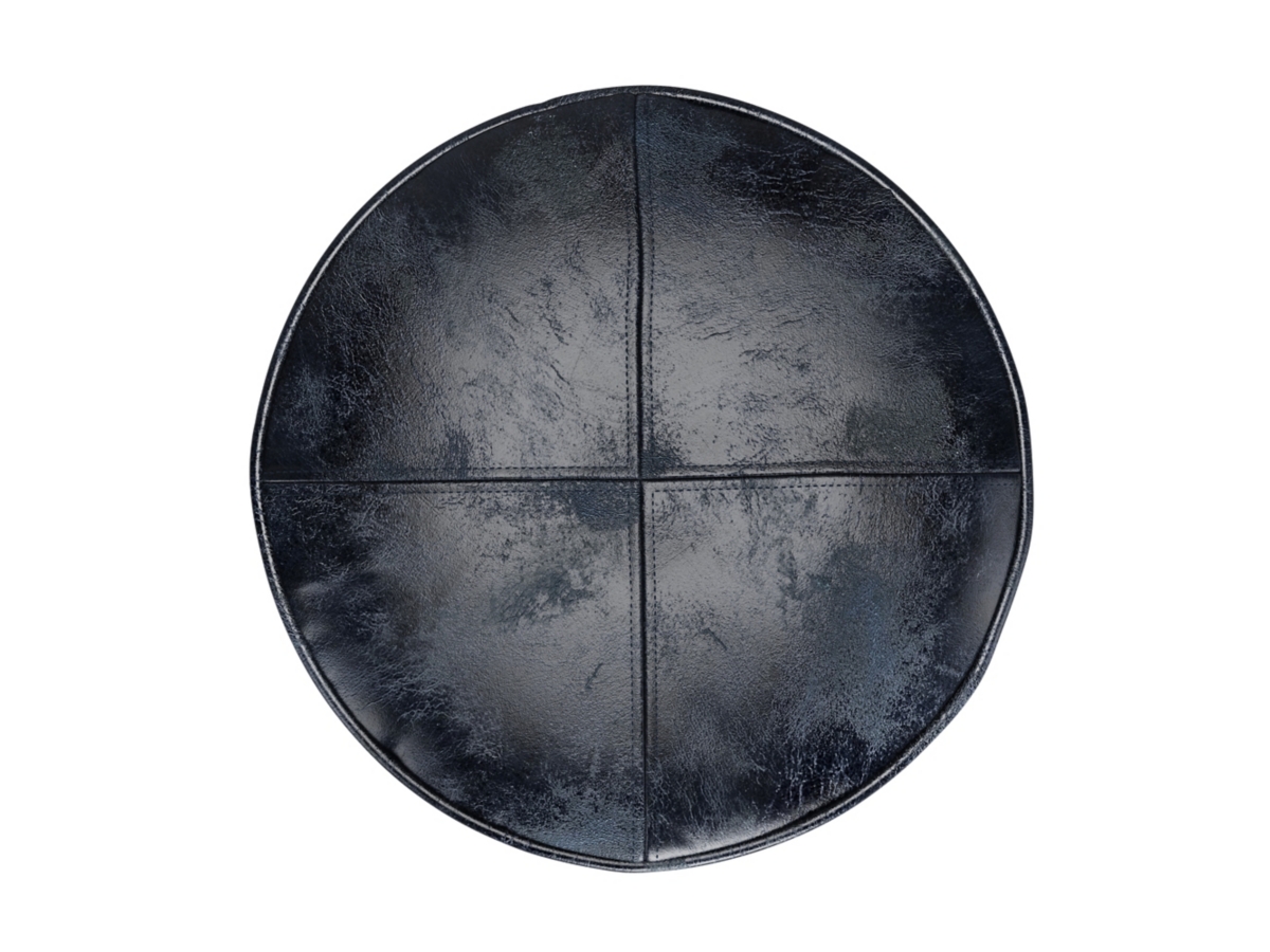 Simpli Home Connor Pouf, Navy Blue, large