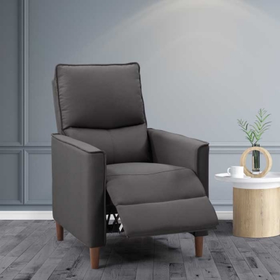 CorLiving Alder Manual Recliner in Dark Grey, Dark Gray