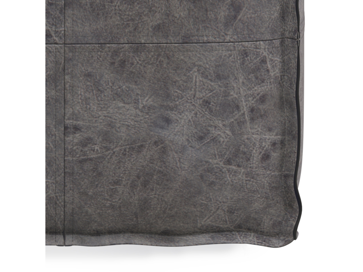 Simpli Home Brody Pouf, Distressed Black, large