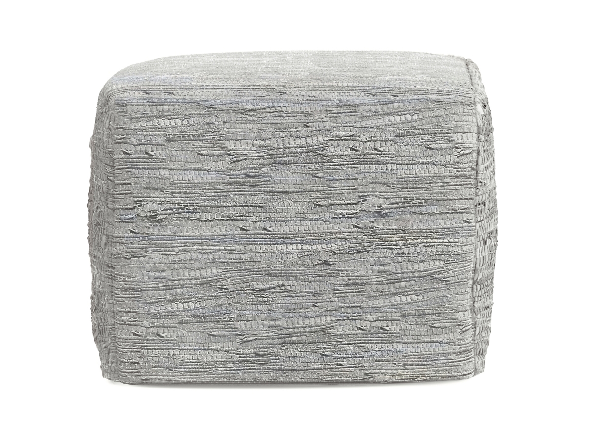Simpli Home Fredrik Pouf, Cream, large