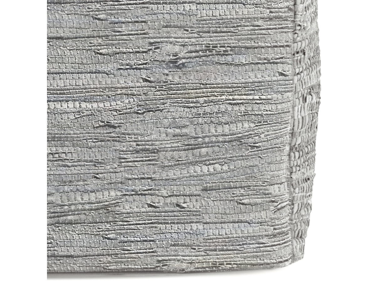 Simpli Home Fredrik Pouf, Cream, large