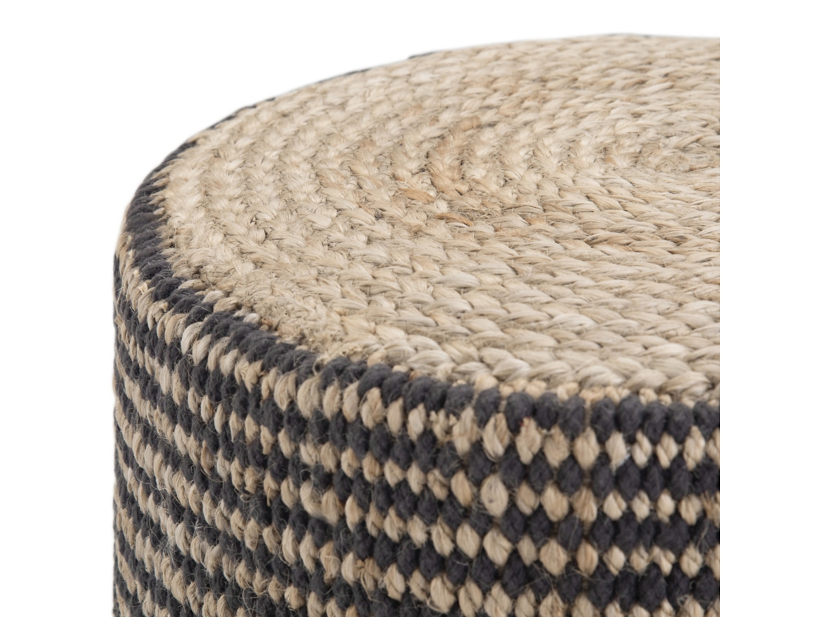 Simpli Home Larissa Braided Pouf, , large
