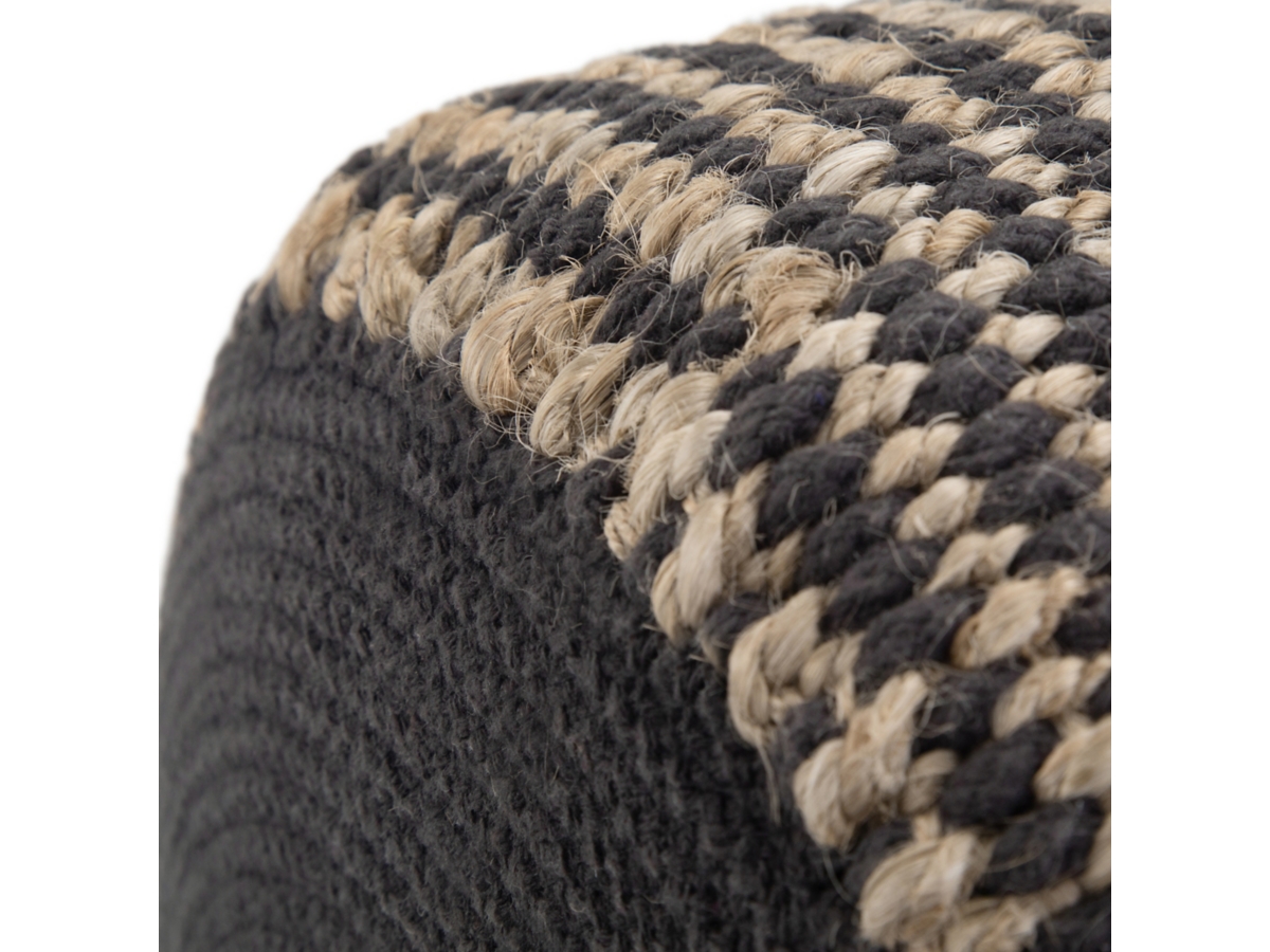 Simpli Home Larissa Braided Pouf, , large