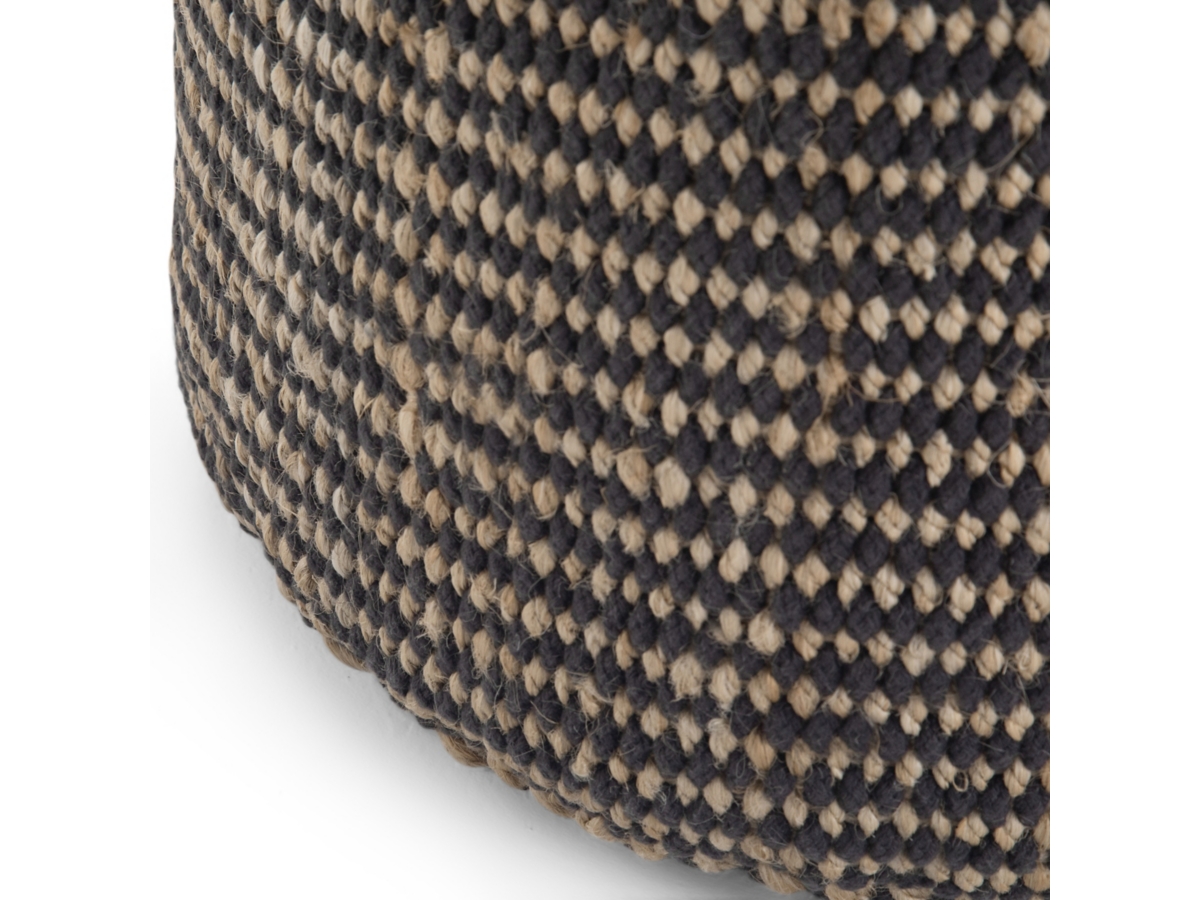 Simpli Home Larissa Braided Pouf, , large