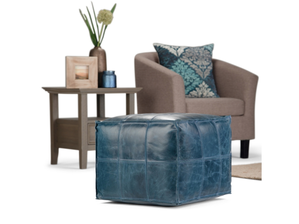 Simpli Home Manning Pouf, , large