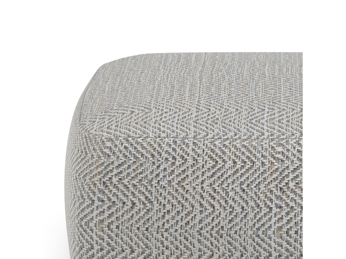 Simpli Home Nate Pouf, Gray, large