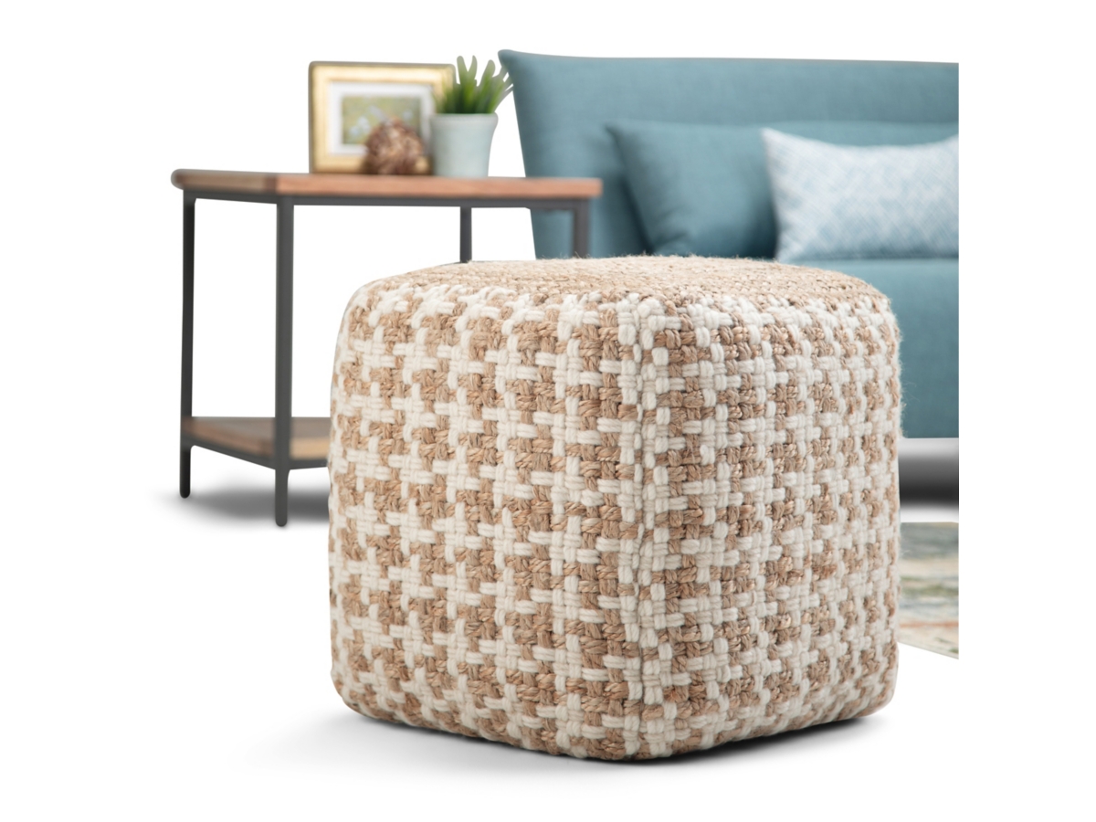 Simpli Home Cullen Pouf, , large