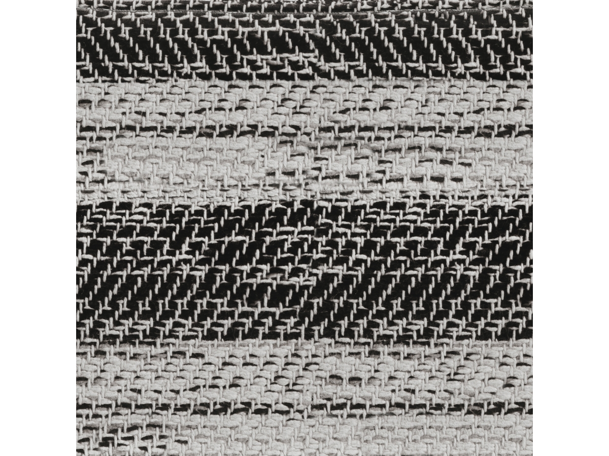 Simpli Home Clay Pouf, Gray, large