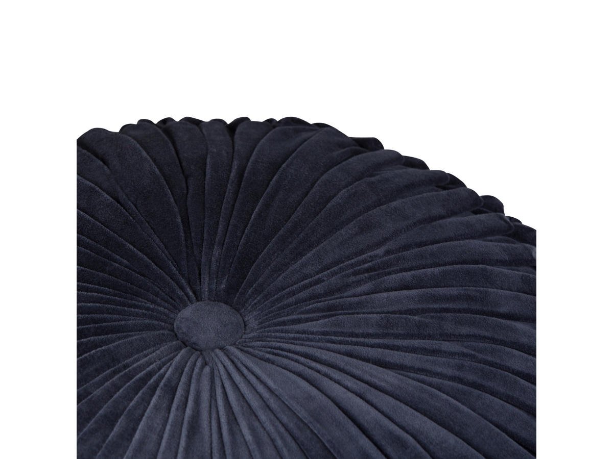 Simpli Home Renee Pouf, Navy, large