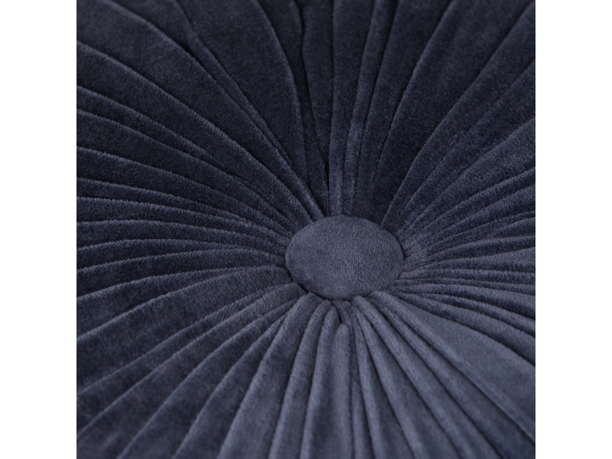 Simpli Home Renee Pouf, Navy, large