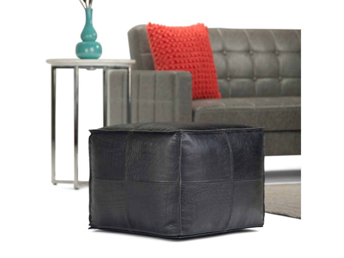 Simpli Home Bowen Pouf, , large