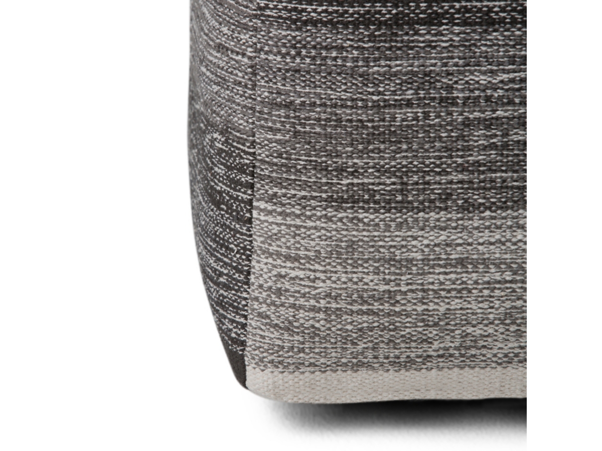 Simpli Home Naya Pouf, Gray, large