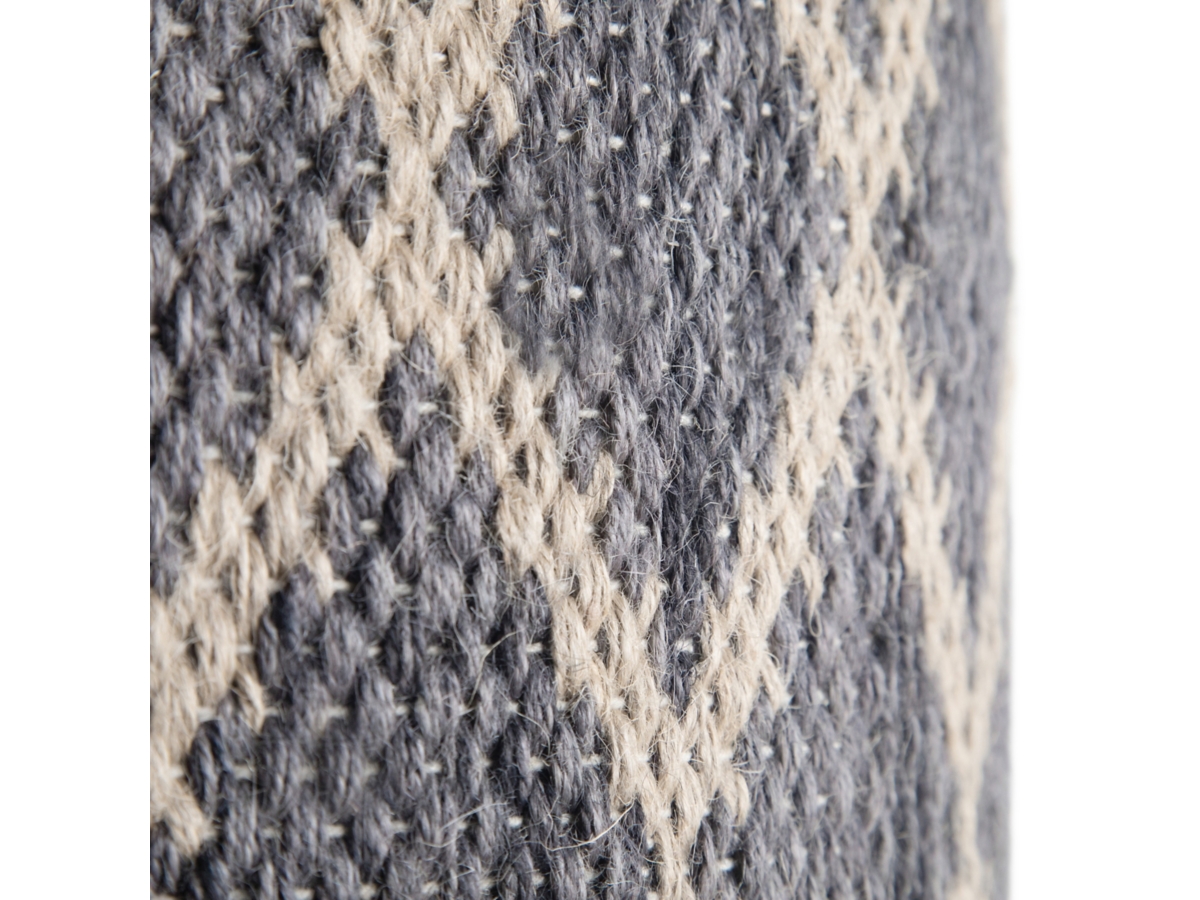 Simpli Home Edgeley Pouf, Gray/Natural, large