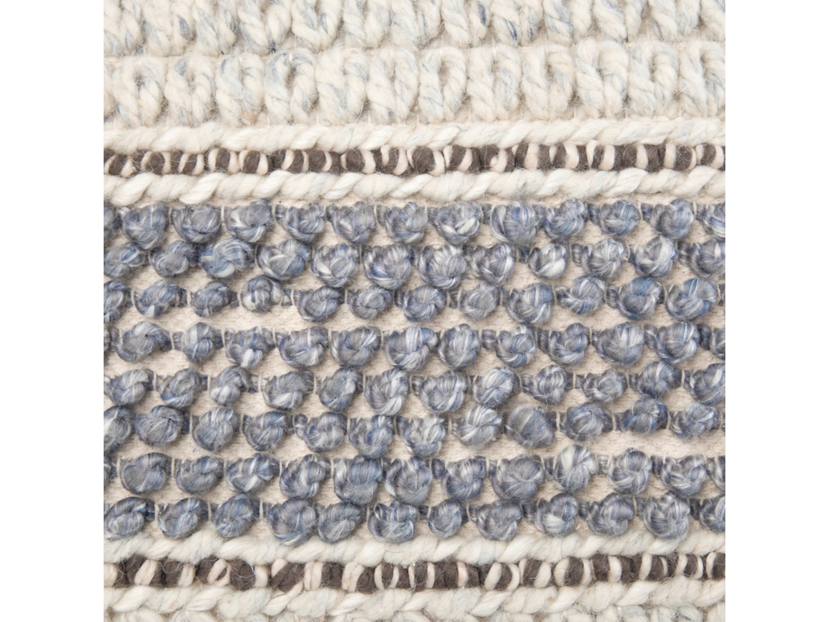 Simpli Home Grady Pouf, Blue/Natural, large