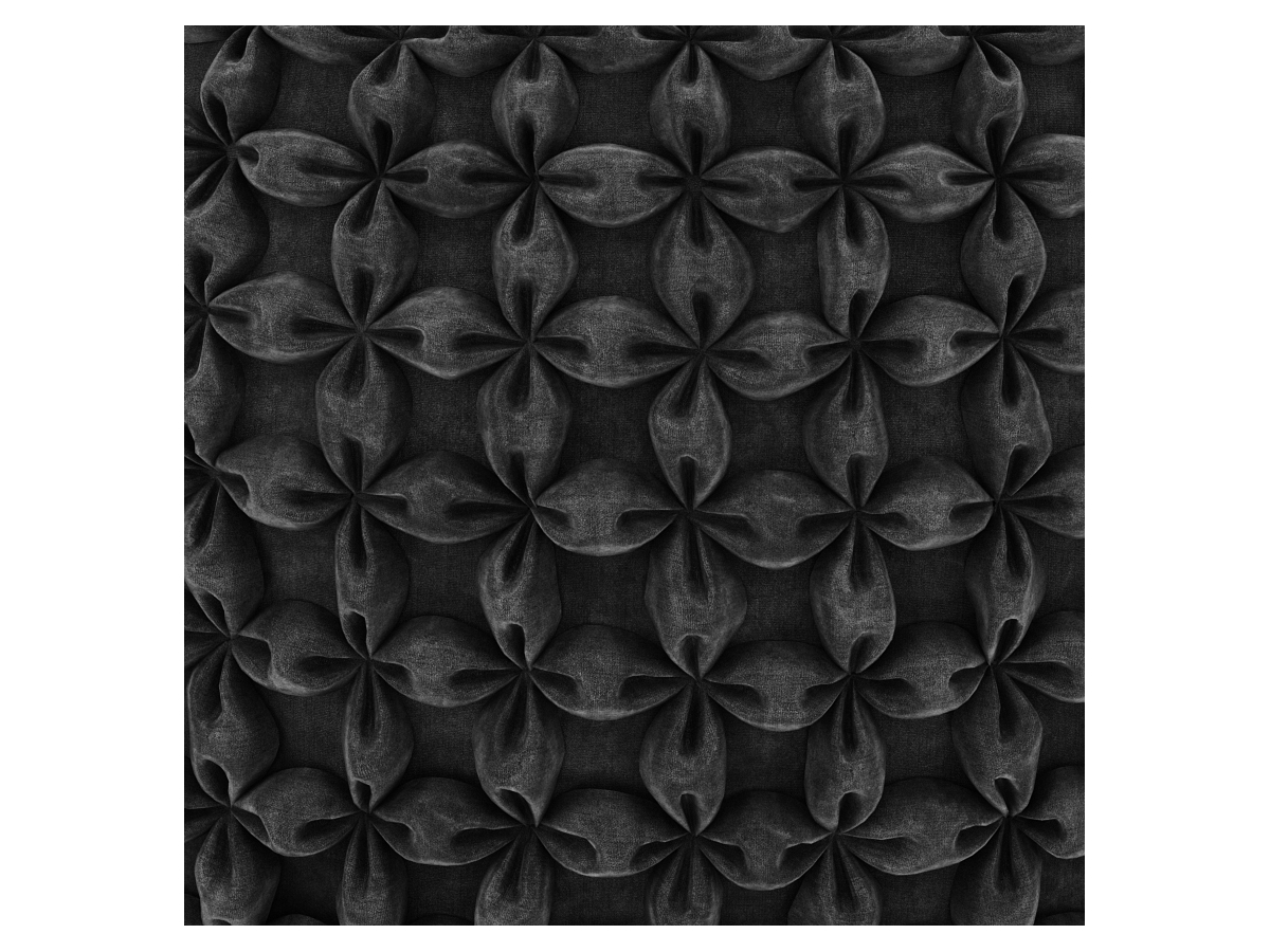 Simpli Home Renee Pouf, Slate Gray, large