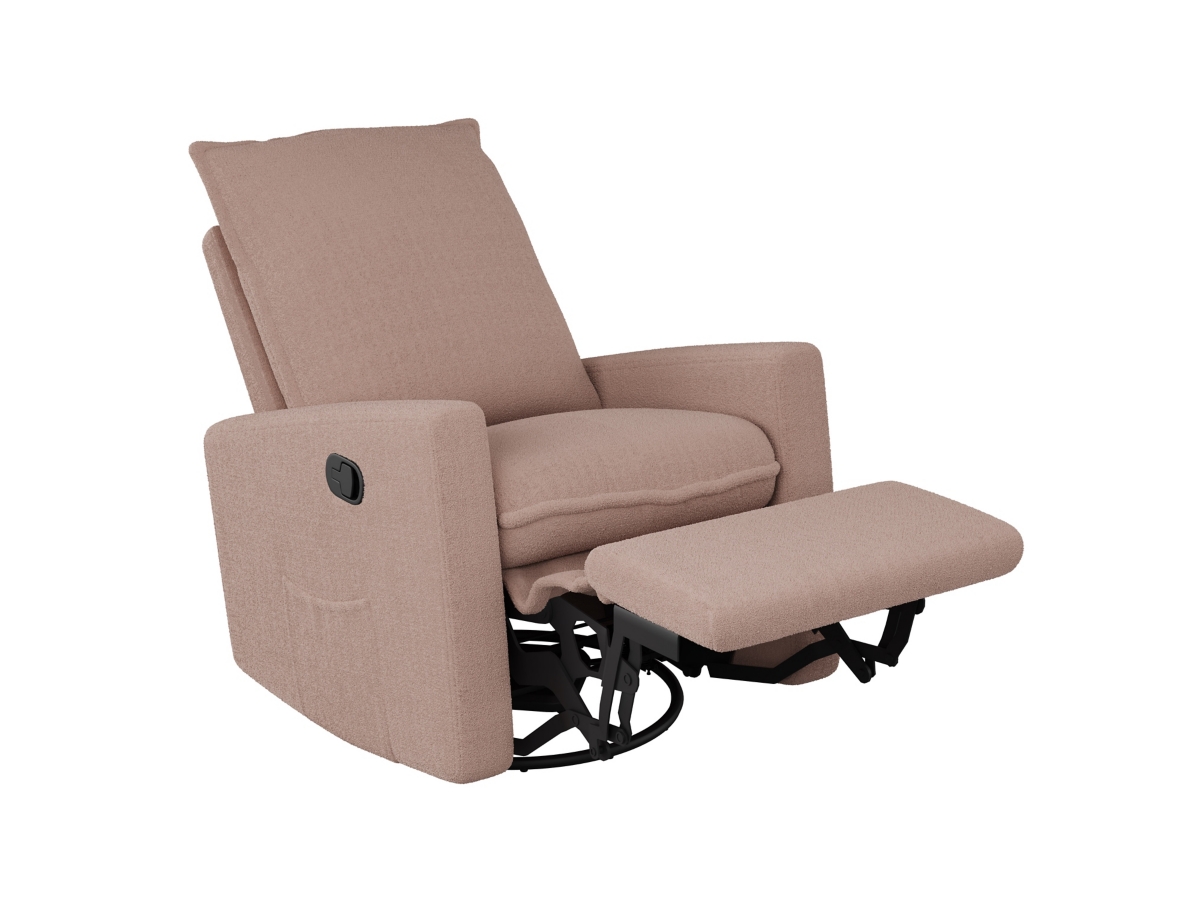 CorLiving Boucle Nursery Swivel Glider Recliner | Ashley