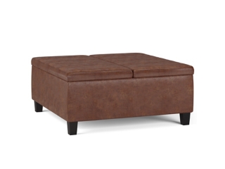 Simpli Home Ellis Coffee Table Storage Ottoman