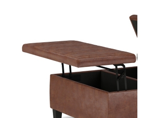 Simpli Home Ellis Coffee Table Storage Ottoman