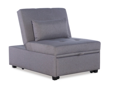 Linon Grayson Sofa Bed, Light Gray, large