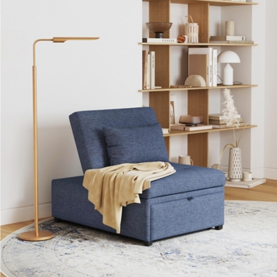 Linon Grayson Sofa Bed, Blue, rollover