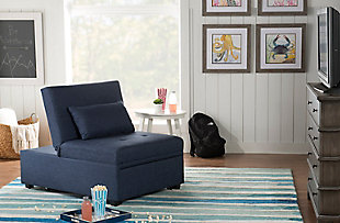 Linon Grayson Sofa Bed, Blue, rollover