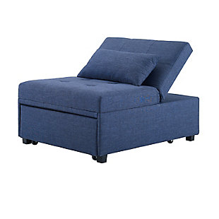 Linon Grayson Sofa Bed, Blue, large
