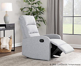 LumiSource Dormi Recliner Chair, Gray, rollover