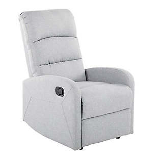 LumiSource Dormi Recliner Chair, Gray, large