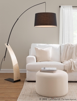 LumiSource Large Round Pouf, , rollover