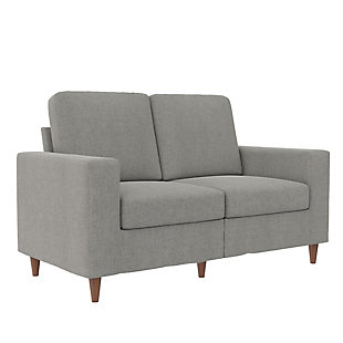 Atwater Living Zion Loveseat, Light Gray, large