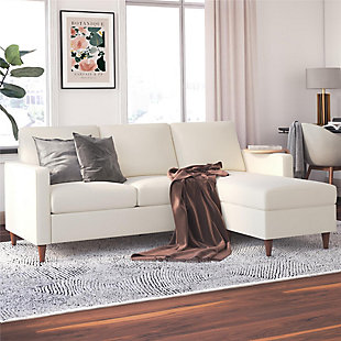 Atwater Living Zion Sectional Sofa, Ivory, rollover