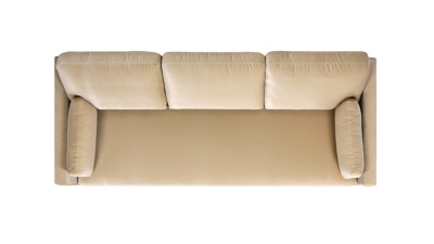 Beige Knox sofa front/top view
