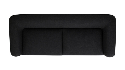 Back view of sofa showing pocket and legs