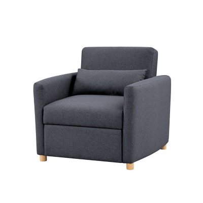 Serta Connor Single Sleeper Chair, Navy, large