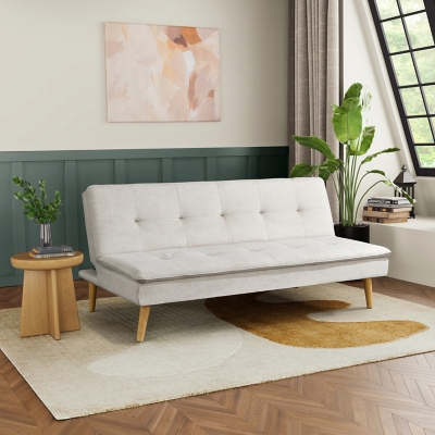 Serta Tristan Futon, Cream, rollover